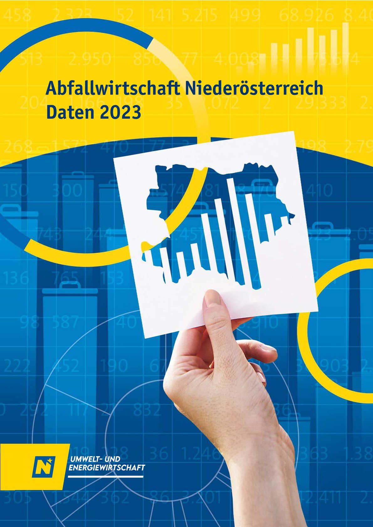 Titelseite des Abfallwirtschaftsberichtes 2023