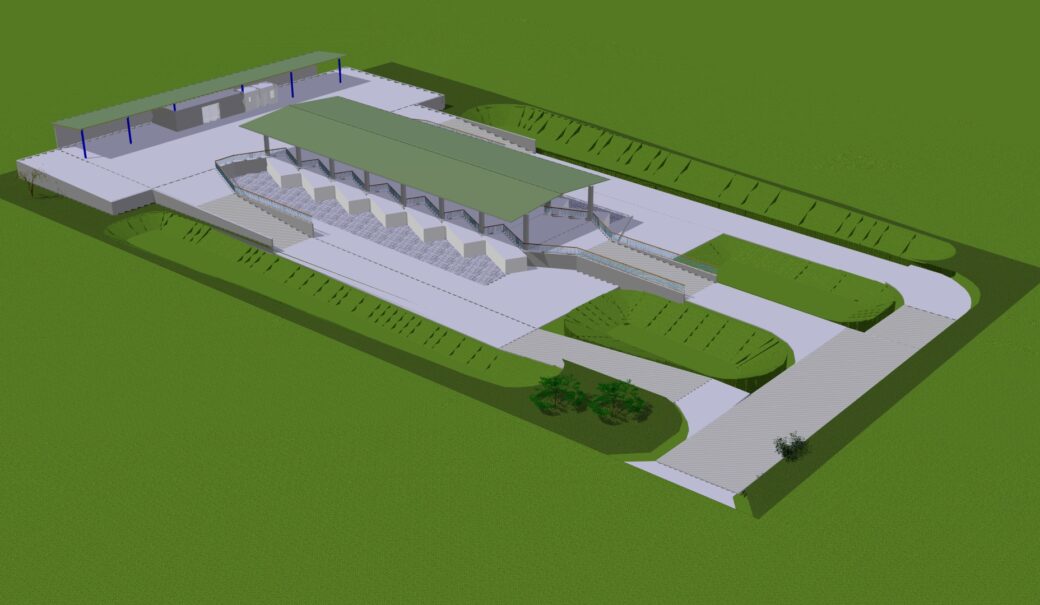 3D-Planungsansicht des neuen Sammelzentrums in Gföhl